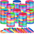 72 Jesus Loves You Silicone Wristbands - 12 Two-Color Styles, Mixed Colors, Christian Inspirational Bracelets for Men Women Teens