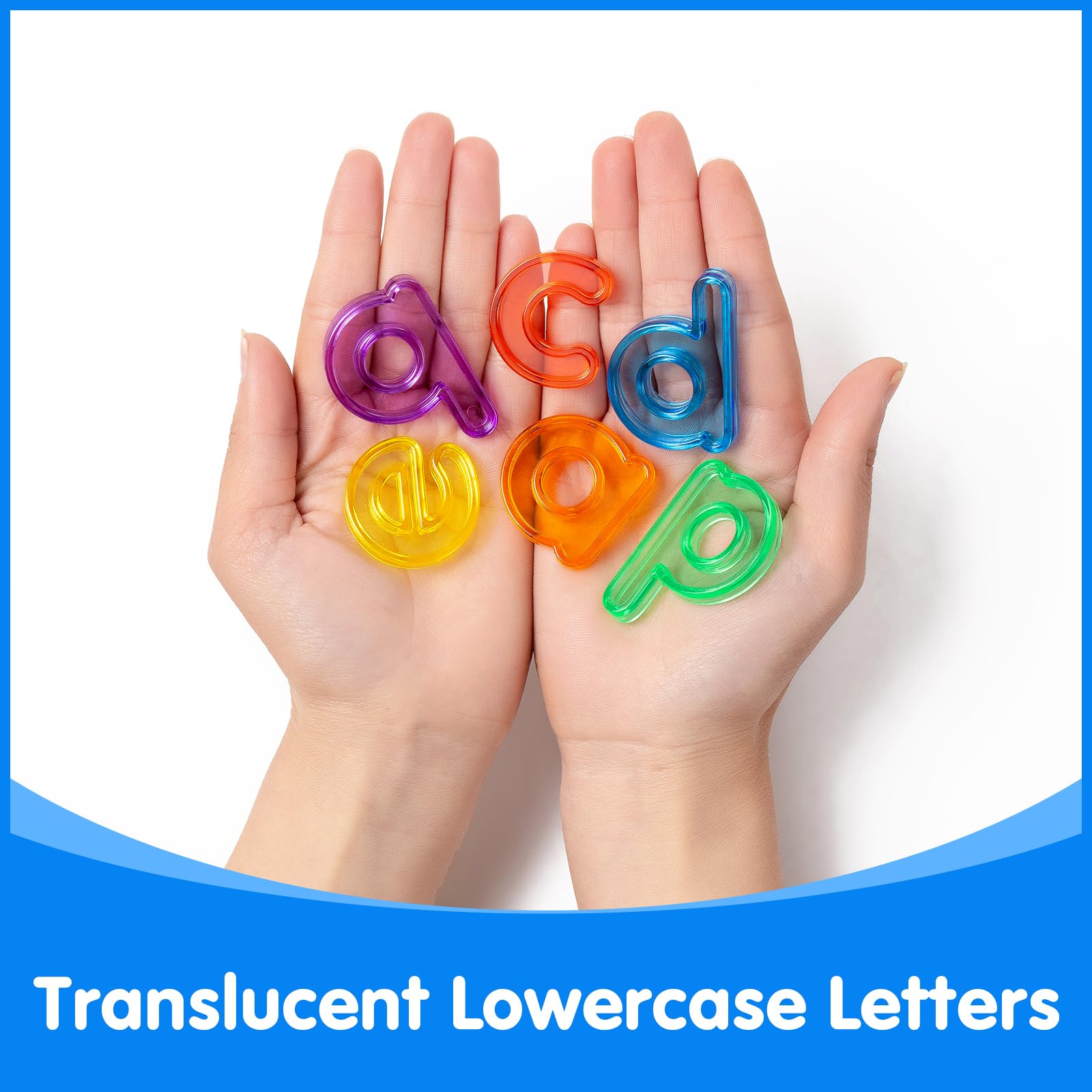 78 Translucent Lowercase Letters for Light Table Learning - Odoorgames