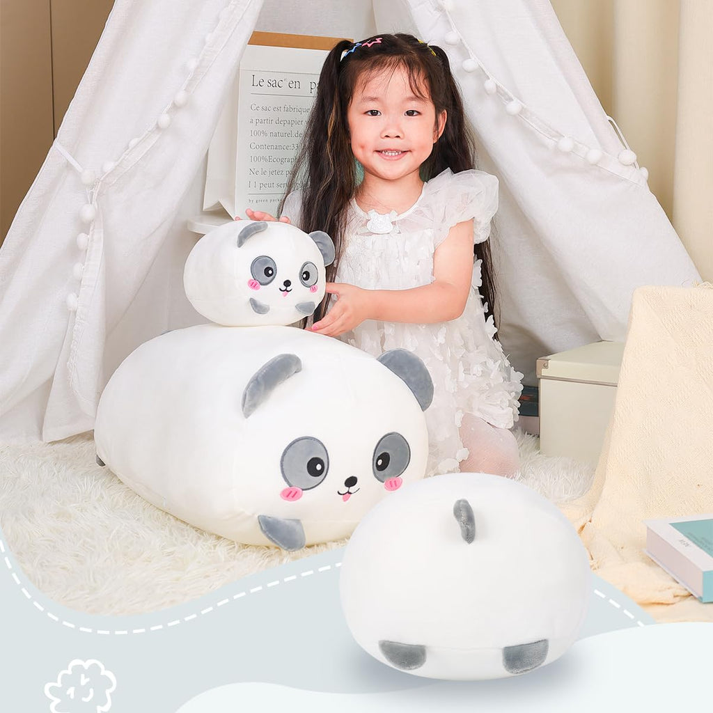 8-Inch Panda Plush Pillow – Soft Cylindrical Hugging Toy from AIXINI
