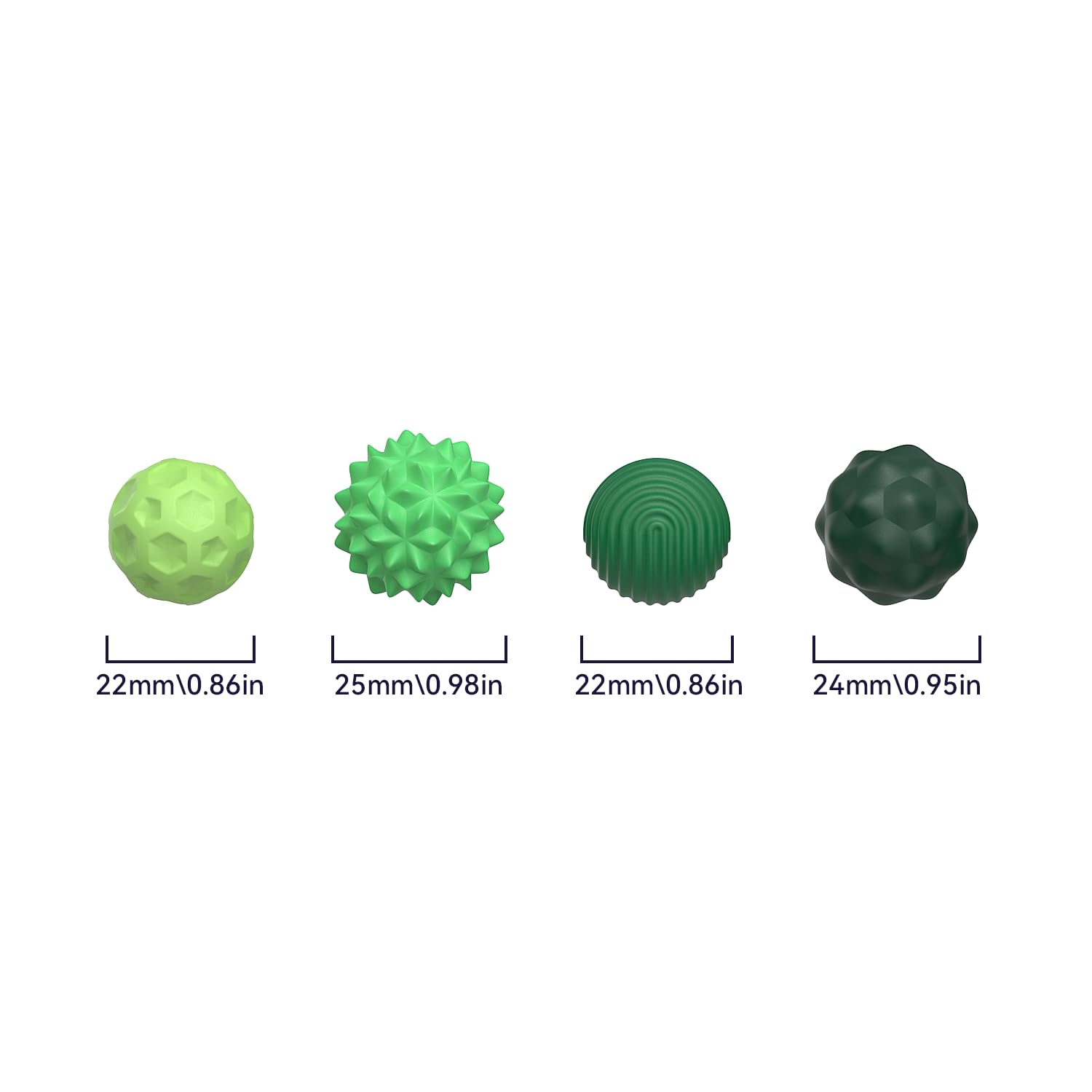 8-Piece Magnetic Fidget Balls with Silicone Shell – Calming Stress Relief for Adults, Green