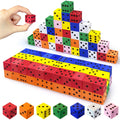 80-Piece Foam Dice Set in 7 Colors – 0.78 Inch Soft Dice for Math Games and Classroom Learning