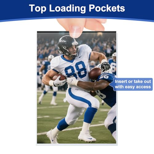 800 Pcs Soft Trading Card Sleeves, Top-Loading Ultra-Clear Protectors for Standard Cards - WITHYU