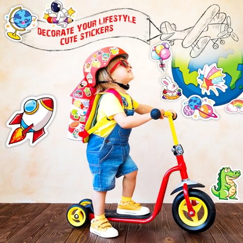 800-Piece Vinyl Water Bottle Stickers – Colorful, Waterproof, and Reusable for Kids & Adults