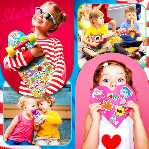 800-Piece Vinyl Water Bottle Stickers – Colorful, Waterproof, and Reusable for Kids & Adults