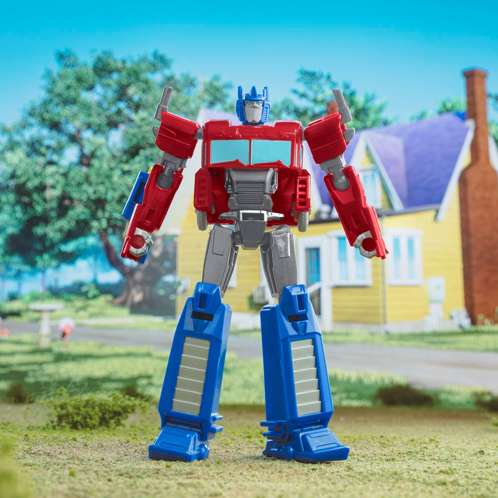 Transformers EarthSpark Warrior Class Optimus Prime Action Figure, 5-Inch Robot Toy for Kids Ages 6+