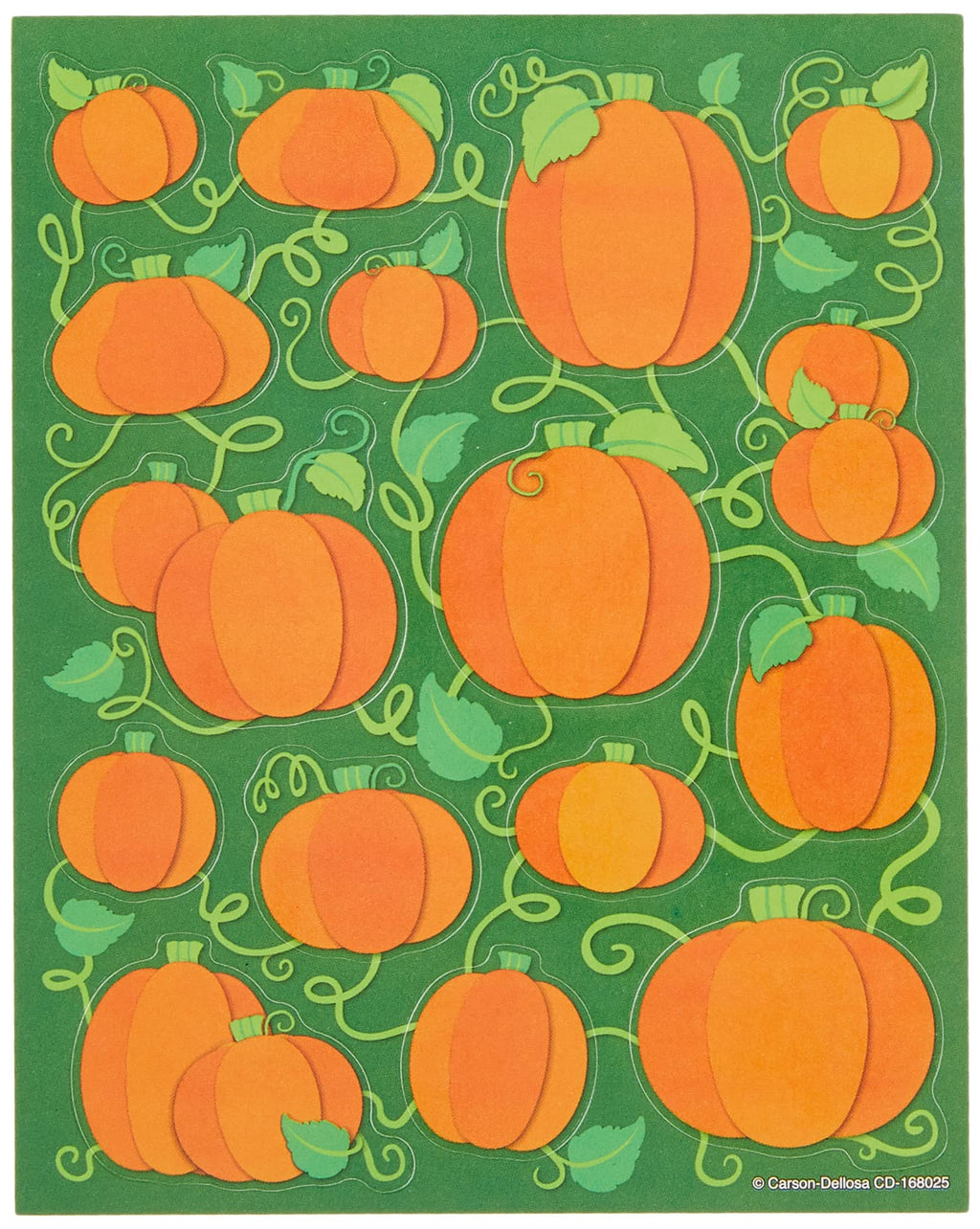 Carson Dellosa Pumpkin Stickers – 96 Fall & Halloween Stickers for Kids, Classroom Rewards & Thanksgiving Crafts
