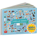 CUPKIN Hello Dogs sticker book for kids with 500+ dog stickers, coloring pages, and scenes for travel and activities