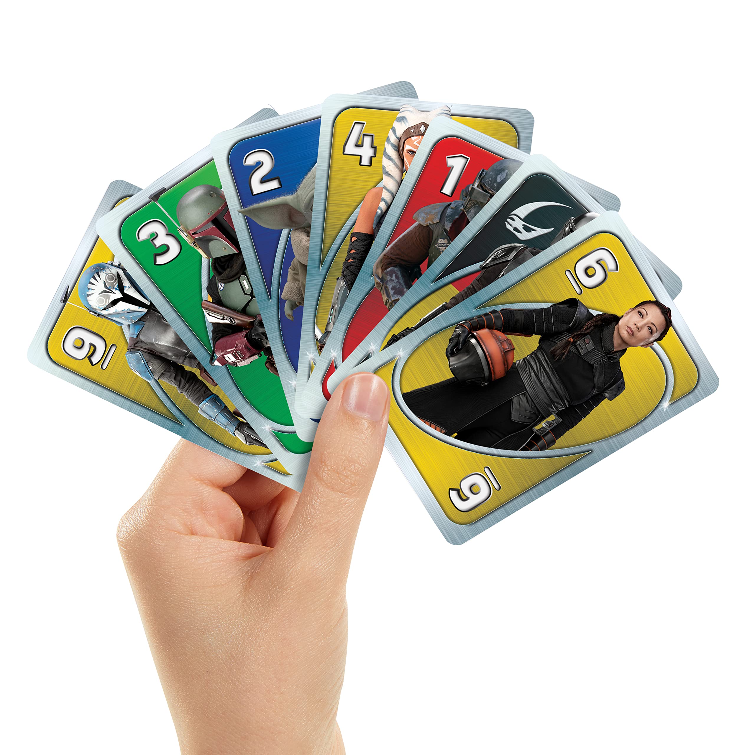 UNO The Mandalorian Star Wars Card Game in Collectible Tin – Family Fun for Ages 7+ with Special 'This is the Way' Rule