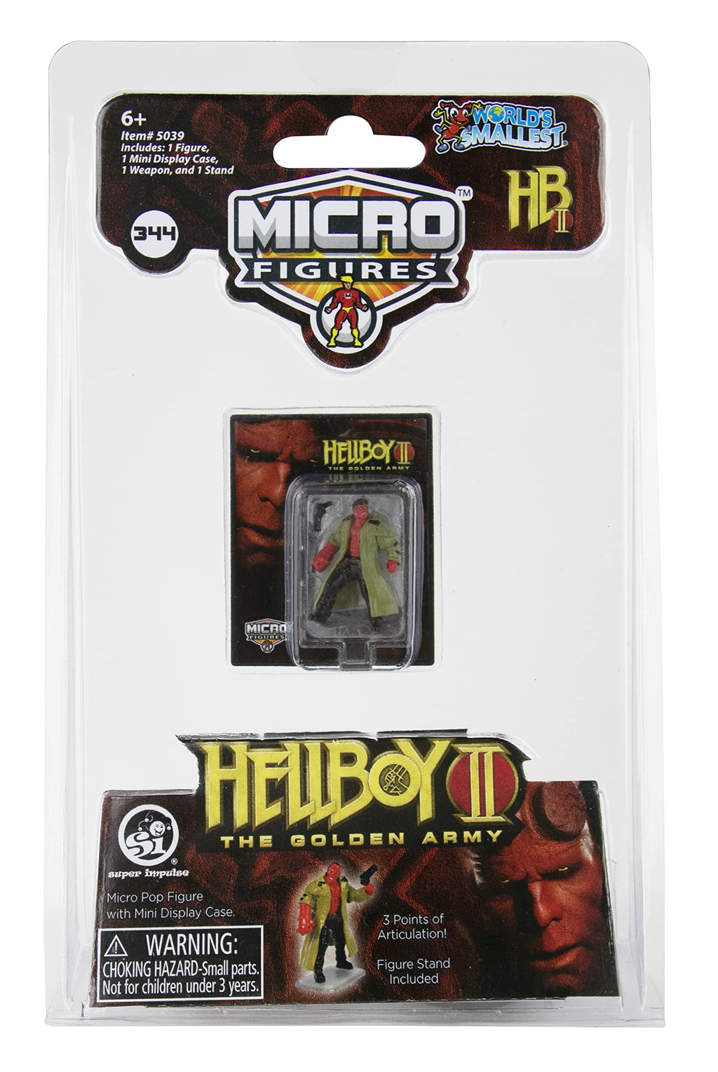 World's Smallest Universal Horror Micro Figures, Series 1 – Hellboy, Chucky, Michael Myers | Random Style