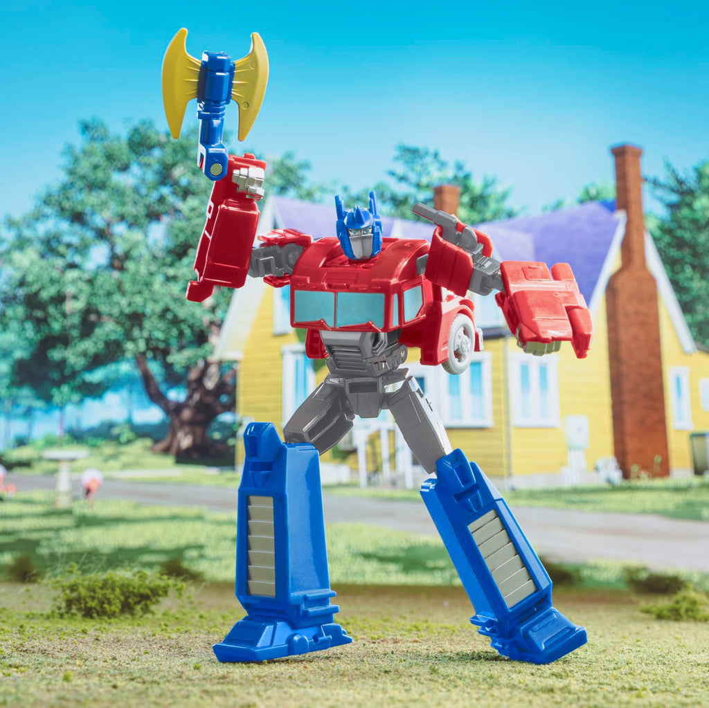 Transformers EarthSpark Warrior Class Optimus Prime Action Figure, 5-Inch Robot Toy for Kids Ages 6+