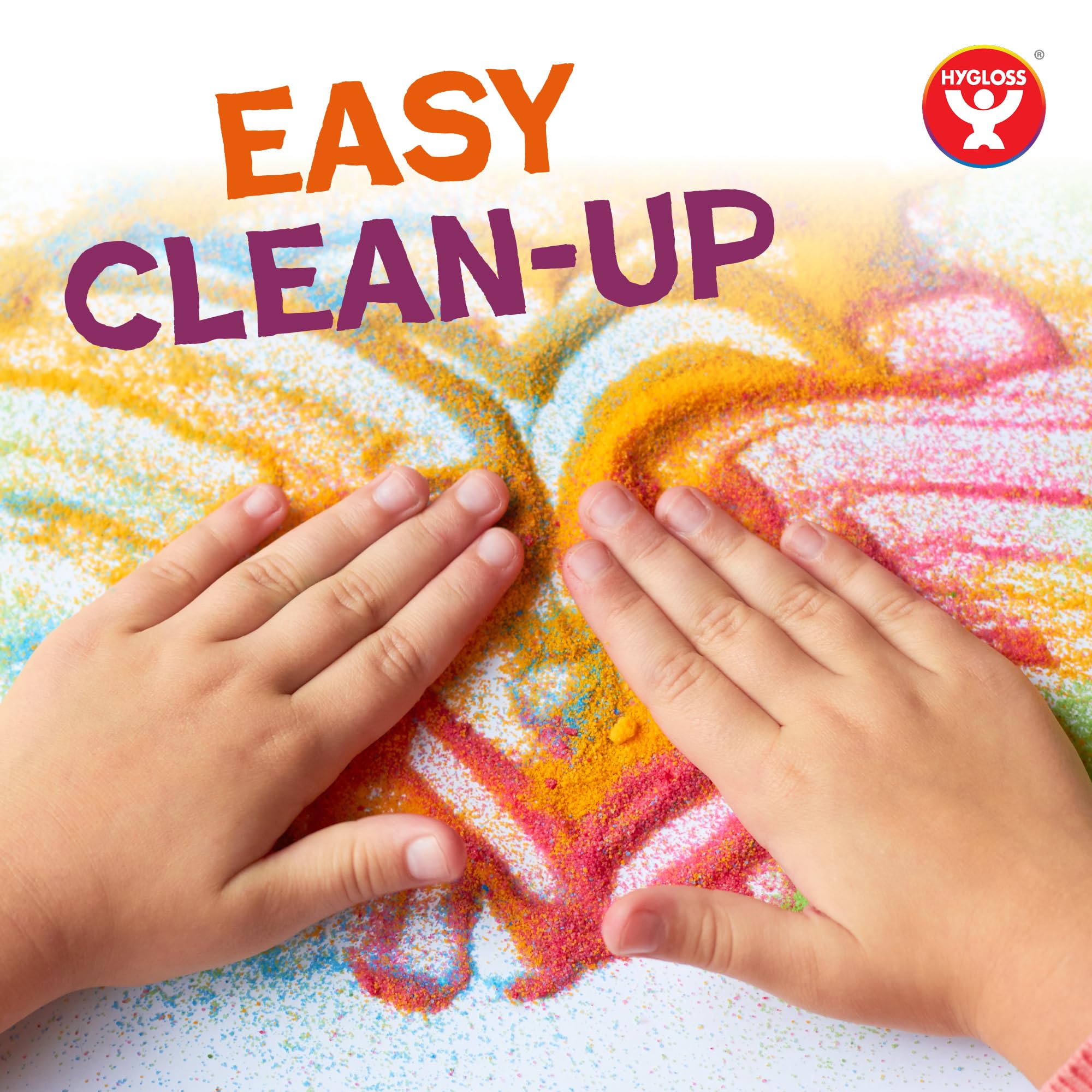 Hygloss Blue Craft Sand: Vibrant 1 lb Fine Sand for Sensory Play & Sand Art Projects – Kid-Safe Ages 3+