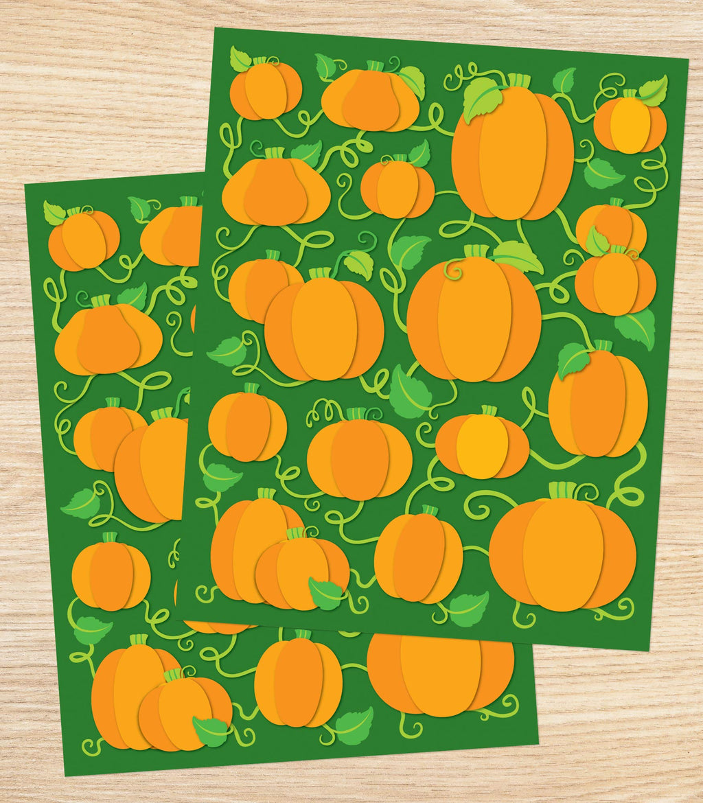 Carson Dellosa Pumpkin Stickers – 96 Fall & Halloween Stickers for Kids, Classroom Rewards & Thanksgiving Crafts