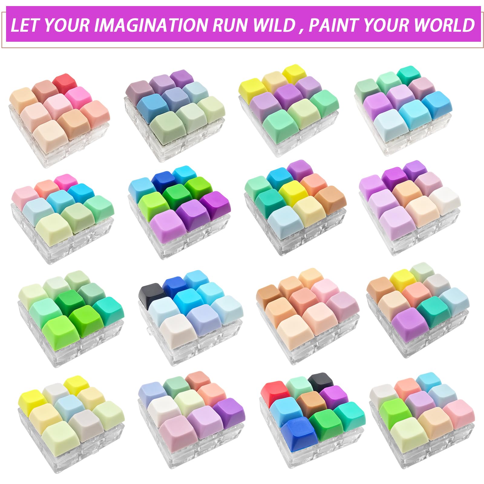 9-in-1 Keyboard Fidget Toy with 70+ Removable Keycaps – Clicky, Creamy & Silent Switches, Cat Paw Designs, Gift Box