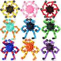 9-Pack 2-in-1 Transformable Fidget Spinners – Robot Sensory Toys for Kids, Quiet Spinning Bearings, Party Favors, Travel Stress Relief
