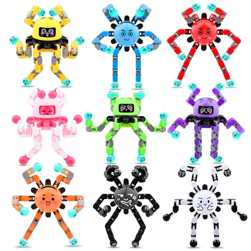 9-Pack Fidget Spinner Toys for Kids & Adults – Party Favors, Classroom Prizes, Stress Relief