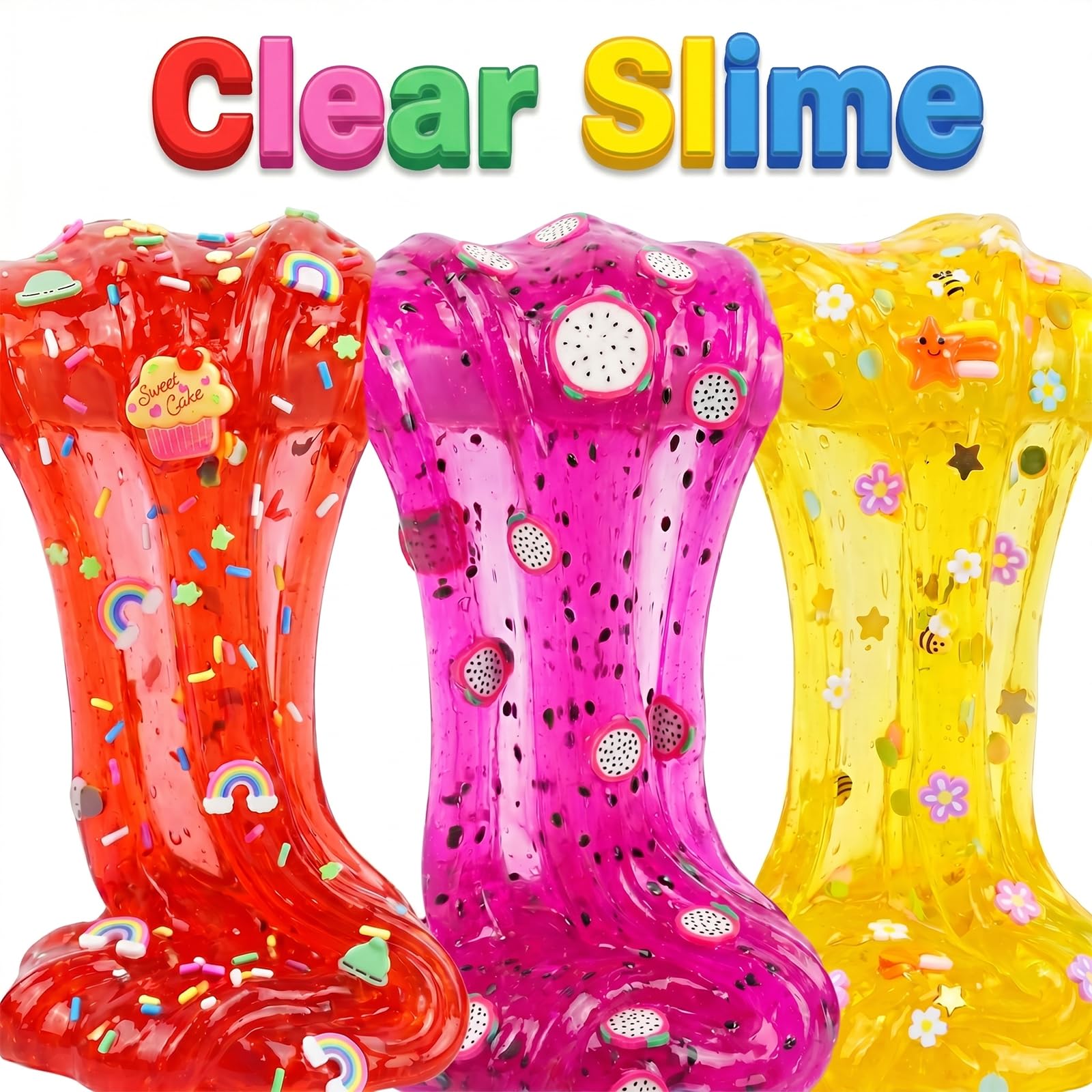 9-Pack Slime Kit with Butter Slime and Crunchy Jelly Slime - Soft, Non-Sticky, Washable - Sensory Toy for Kids Ages 3+