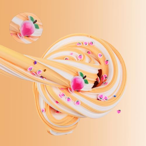 9 Pack Slime Kit with Jelly Cube and Butter Slime – Non-Sticky Stress Relief Toy with 9 Charms for Kids