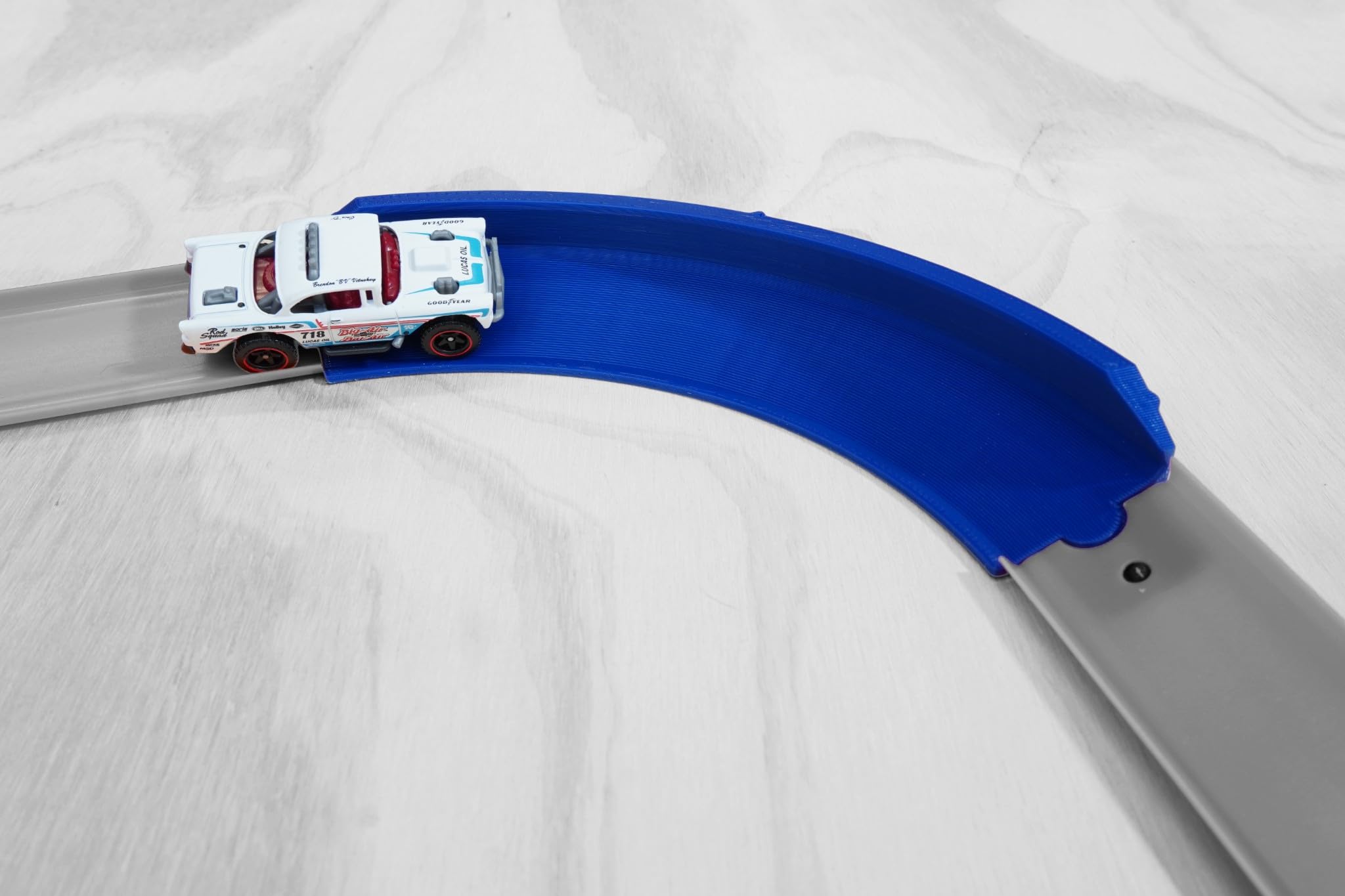 90 Degree Banked Curve Track for Hot Wheels – High-Speed Corner Replacement Piece
