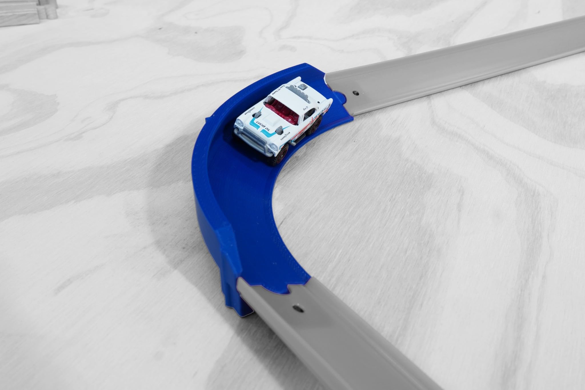 90 Degree Banked Curve Track for Hot Wheels – High-Speed Corner Replacement Piece