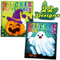 90shine Halloween Sticker Books for Kids Ages 4-8 – 2 Books with 22 Pictures to Create, Removable Stickers