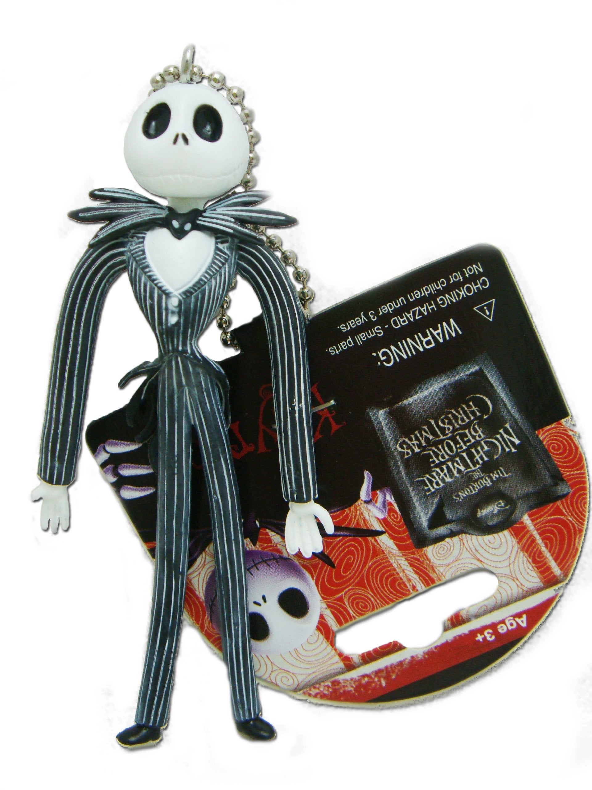 Nightmare Before Christmas Jack Skellington Bendable Key Ring – Lightweight Fun for Keys & Bags