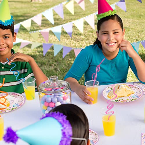 96-Piece Butterfly Birthday Party Tableware Set – Disposable Plates, Napkins, Forks for 24 Guests