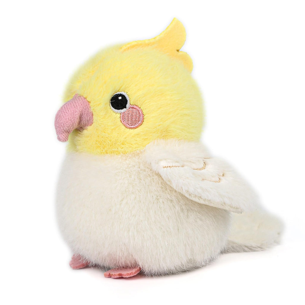 ABEARCAR Cockatiel Plush - 4.7 Inch Realistic Yellow Bird Stuffed Animal Toy
