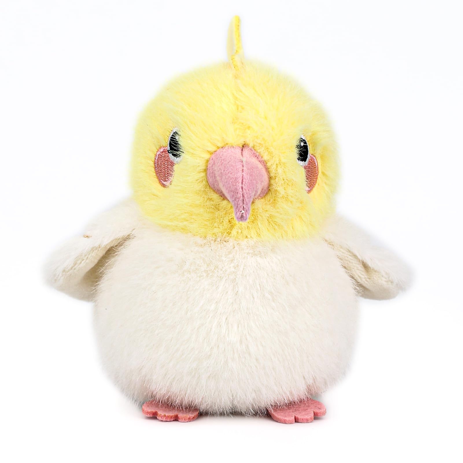 ABEARCAR Cockatiel Plush - 4.7 Inch Realistic Yellow Bird Stuffed Animal Toy