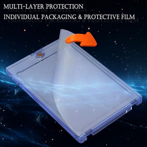 Abejita 10-Pack Magnetic Card Holder – 35pt Ultra Clear UV Protective Case for Trading Cards
