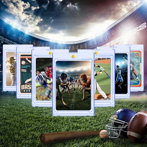 Abejita 10-Pack Magnetic Card Holder – 35pt Ultra Clear UV Protective Case for Trading Cards