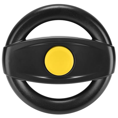 Accmor Stroller Steering Wheel Toy – BPA-Free Pretend Driving Toy with Air Horn, Velcro Attachment for Strollers and Shopping Carts