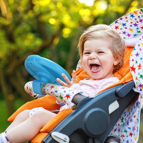 Accmor Stroller Steering Wheel Toy – Simulated Driving Fun for Strollers, Shopping Carts (BPA-Free, No Batteries)