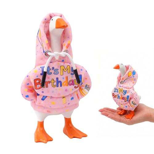 ACHREPLA Birthday Hoodie for 7" Magnetic Desk Goose - Soft, Machine Washable Costume