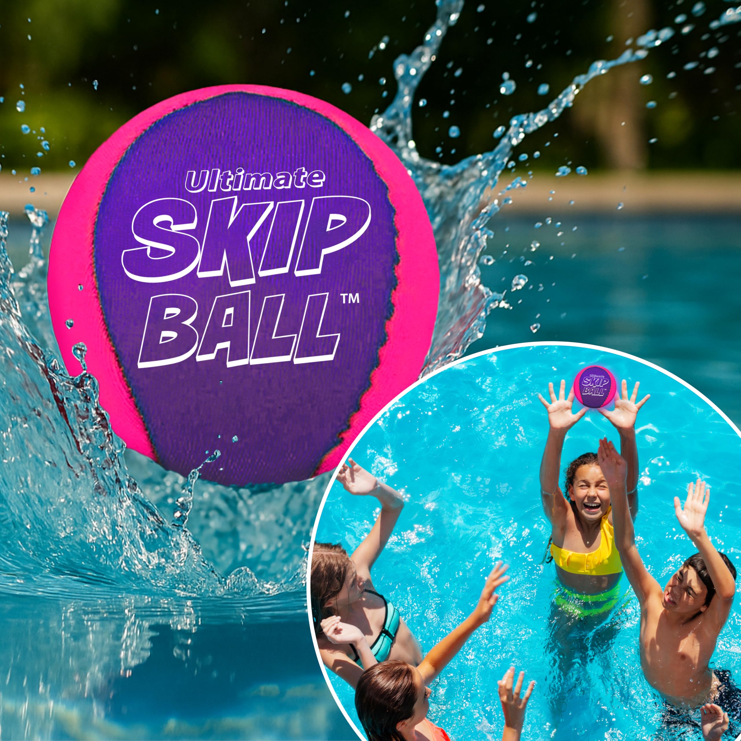 Activ Life Ultimate Water Skip Ball – Bouncing Beach Toy for Pool & Family Fun