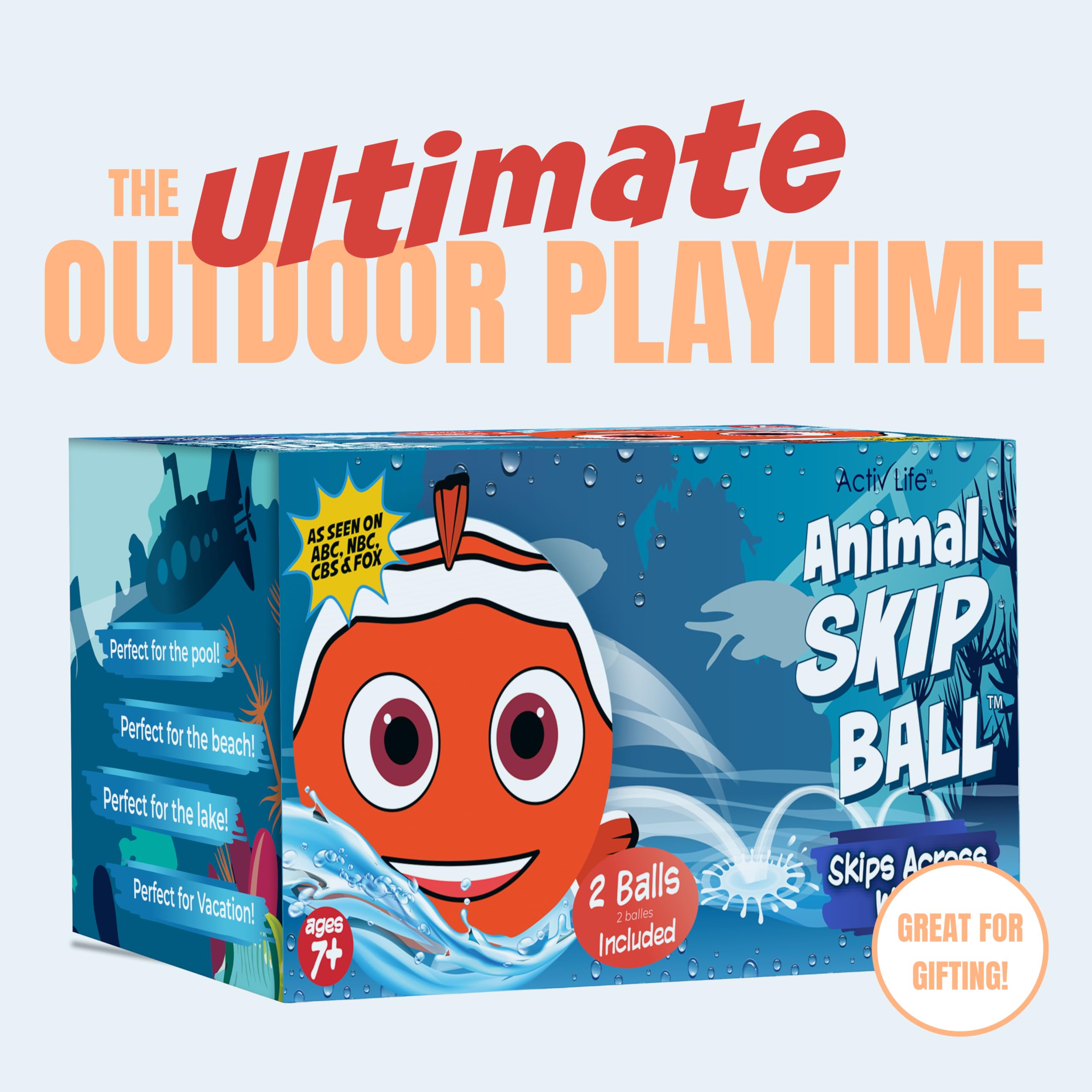 Activ Life Water Skip Balls – The Ultimate Bouncing Ball for Pool and Beach Fun