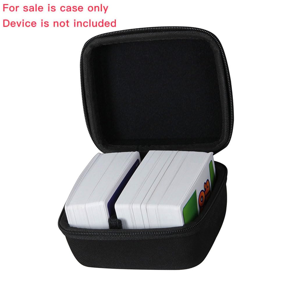 Adada Hard Travel Case for Skip-Bo, UNO, Phase 10 – Fits Up to 300 Cards (Black, EVA)