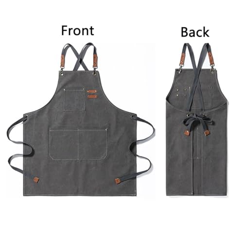 Adjustable Kids Canvas Apron for Cooking, Painting, Gardening – USCHAILIQIANG (Ages 6-12)