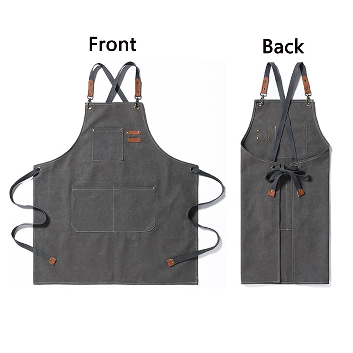 Adjustable Kids Canvas Apron for Cooking, Painting, Gardening – USCHAILIQIANG (Ages 6-12)