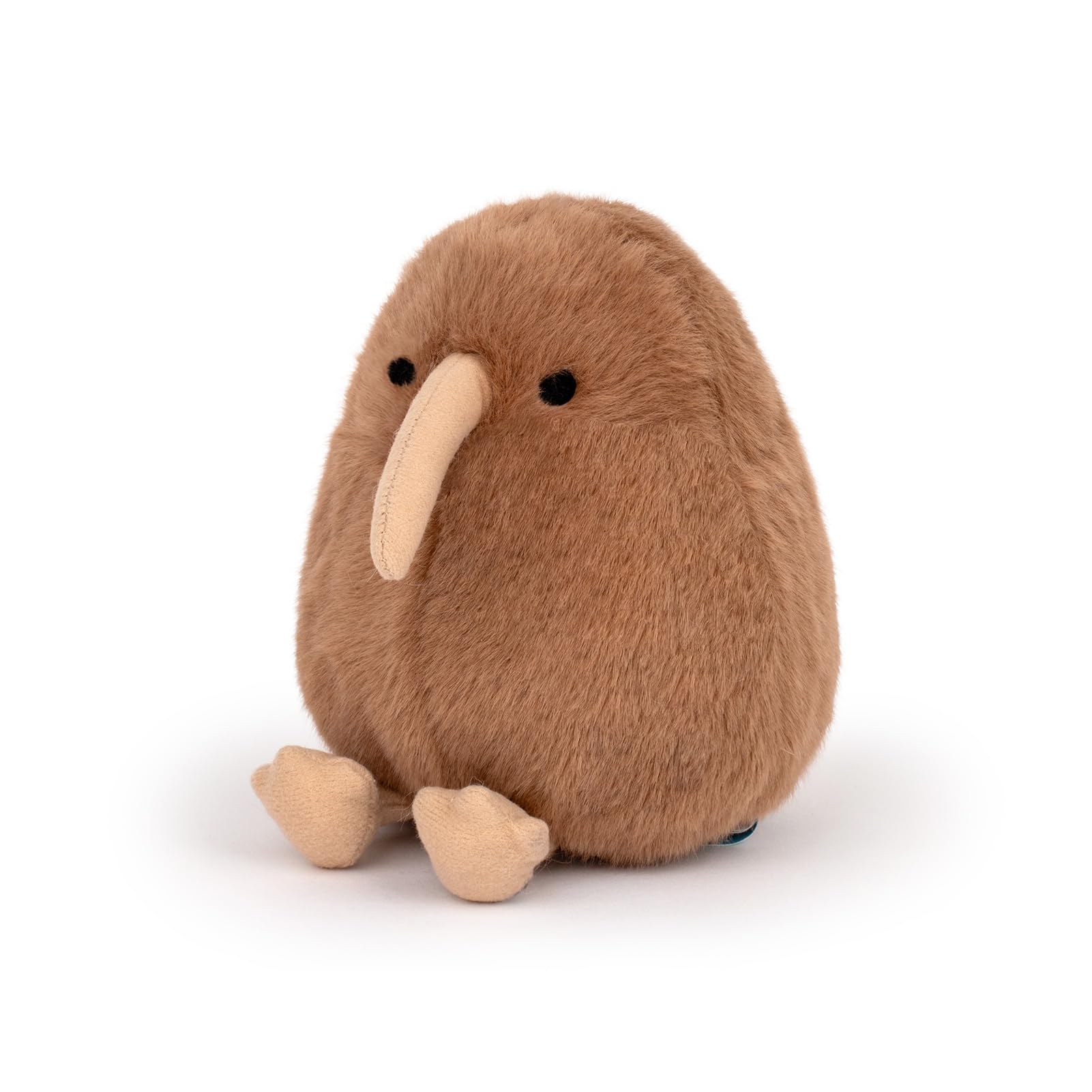 Adorlynetty 5-Inch Kiwi Bird Plush Toy – Soft Stuffed Animal with Realistic Brown Design, Safe for Kids