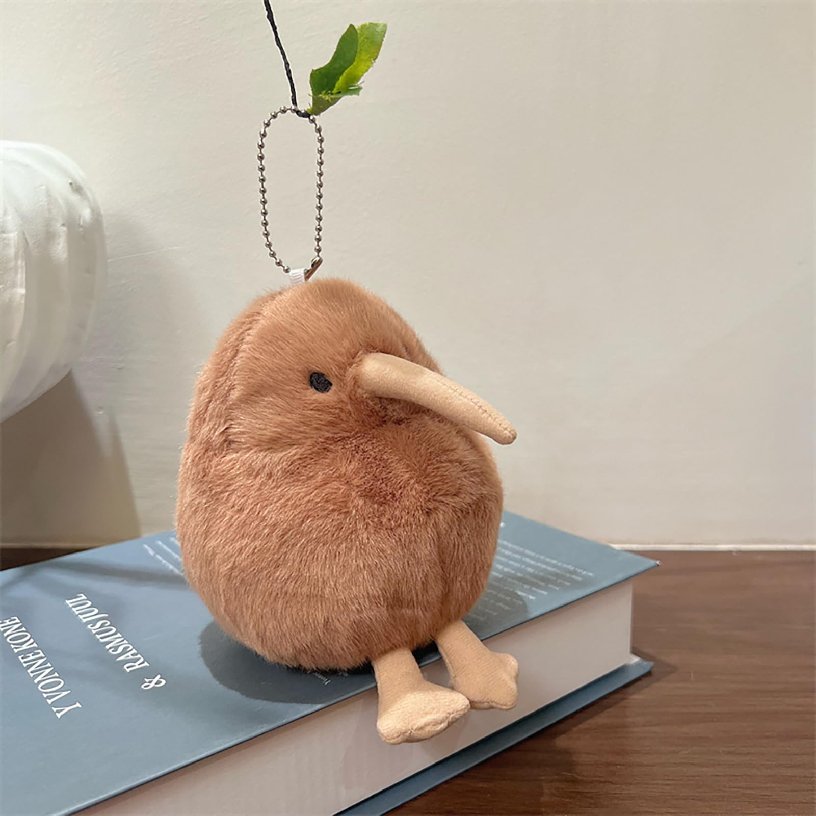 Adorlynetty 5-Inch Kiwi Bird Plush Toy – Soft Stuffed Animal with Realistic Brown Design, Safe for Kids