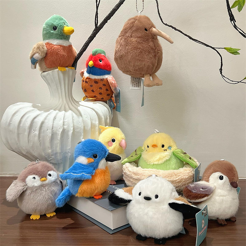 Adorlynetty Mallard Duck Stuffed Animal – 5 Inch Realistic Plush Toy, Cute Little Bird Plushie for Kids and Friends