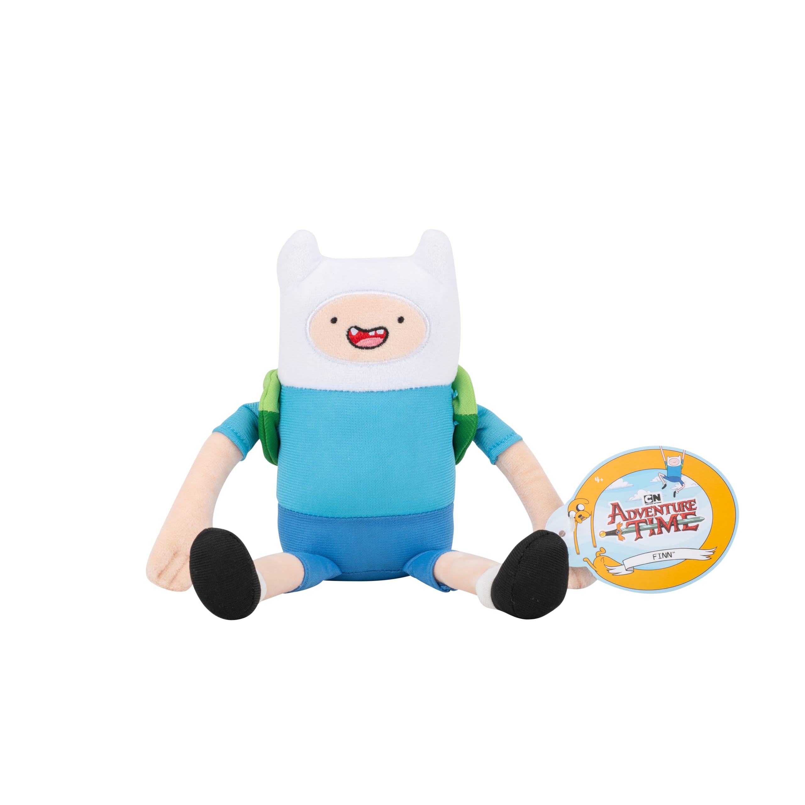 Adventure Time 8-Inch Finn Plush – Super Soft Official Jazwares Toy