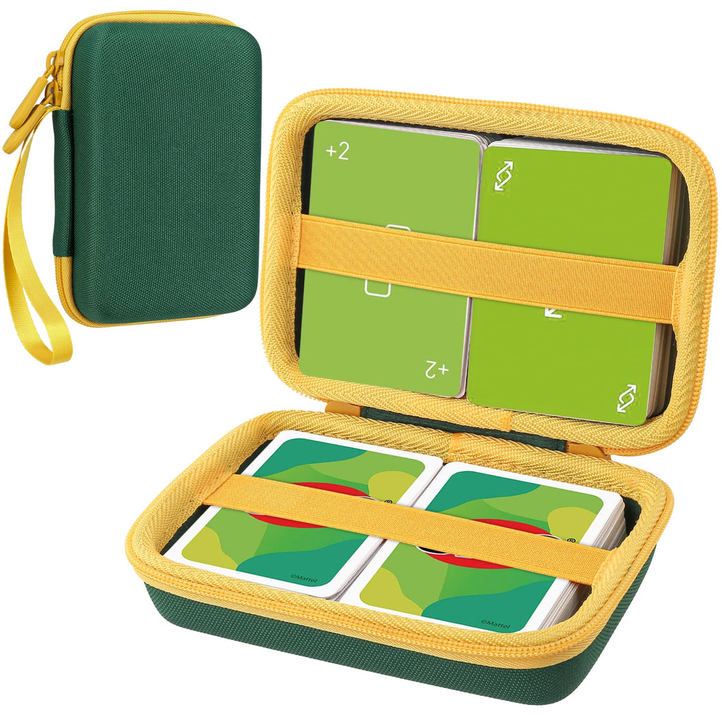 Aenllosi Hard Case for UNO Cards – Holds Up to 300 Cards, Deep Green (Case Only)