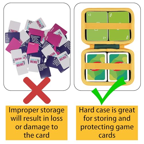 Aenllosi Hard Case for UNO Cards – Holds Up to 300 Cards, Deep Green (Case Only)