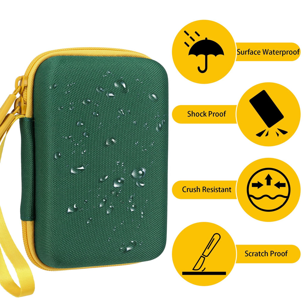 Aenllosi Hard Case for UNO Cards – Holds Up to 300 Cards, Deep Green (Case Only)