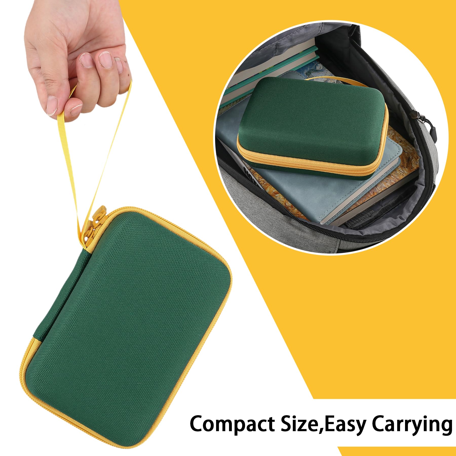 Aenllosi Hard Case for UNO Cards – Holds Up to 300 Cards, Deep Green (Case Only)