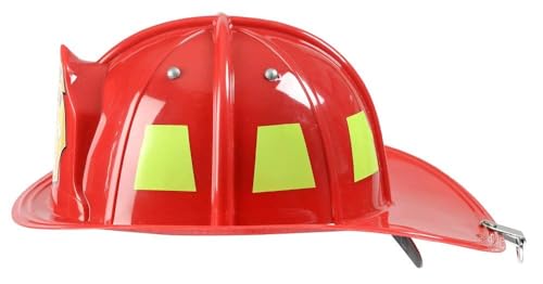 Aeromax Jr. Firefighter Helmet – Red, Adjustable Youth Size for Kids' Dress-Up