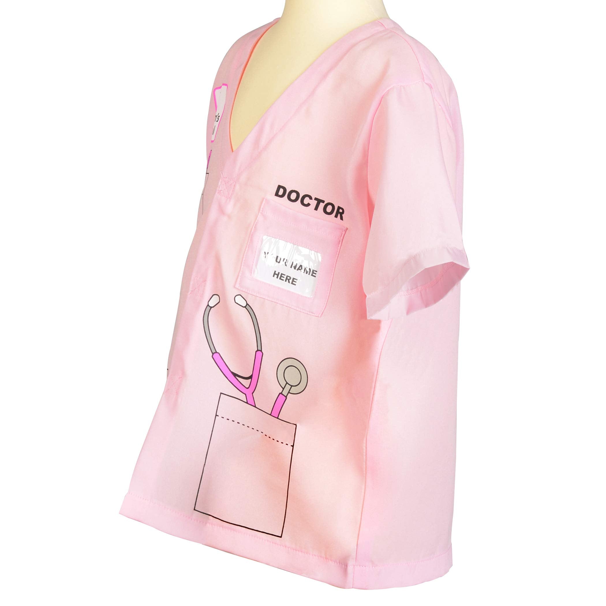 Aeromax My 1st Career Gear Doctor Top (Pink) – Dress-Up Role Play for Kids Ages 3-6