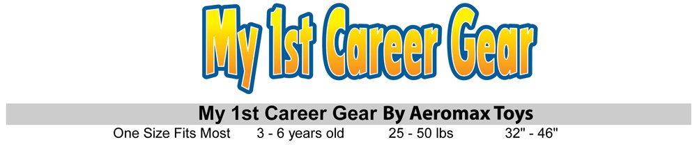 Aeromax My 1st Career Gear Doctor Top (Pink) – Dress-Up Role Play for Kids Ages 3-6