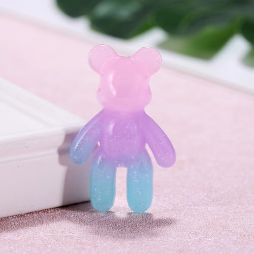 Aesnefe Pocket Bear Hug - Anxiety Relief Gift with Uplifting Card - Pink Blue Mini Worry Bear for Stress Relief
